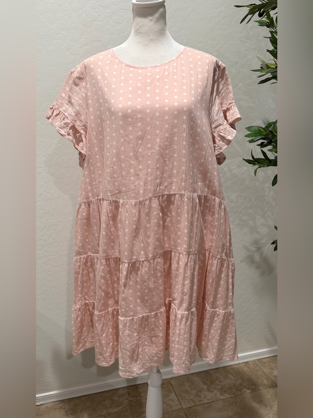 Rachel Parcell Polka Dot Cotton baby doll Dress Size Large - Picture 3 of 8